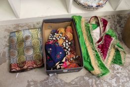 Various eastern textiles.