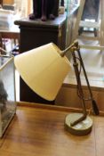 A good brass adjustable table lamp.