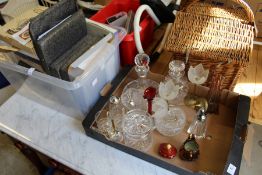 Collector's plates and glassware.