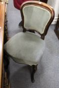 A Victorian mahogany dining chair.