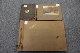 Three photograph albums.
