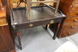 A 19th century Swedish painted pine side table.