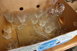 A box of glassware.