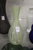 A stylish glass vase.