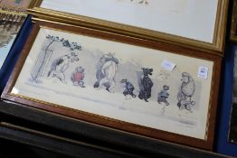 An amusing pair of prints depicting dogs.