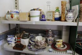 A quantity of household china and glass.