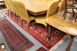 A good large red ground Bokhara carpet.