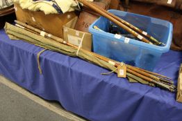 Various fishing rods.