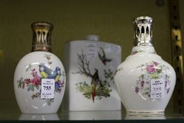 Two Limoges pastille burners and a similar tea canister.