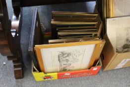 A small group of painting and prints.