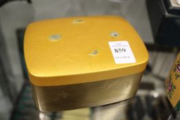 A Japanese lacquer box.