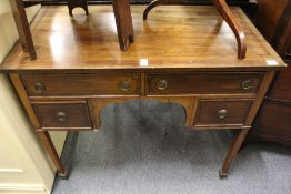 A mahogany four drawer wash stand / side table.