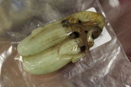 A Chinese carved jade pendant.
