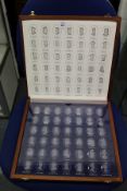 The Royal Crystal Cameos, a boxed set of forty two intaglio engraved Royal portrait busts.