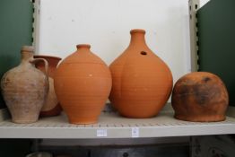 Terracotta urns etc.