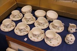 A quantity of Villeroy and Boch Petit Fleur cups, saucers etc.