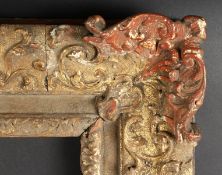 An 18th Century Carved & Gilt Composition Frame. 34.5