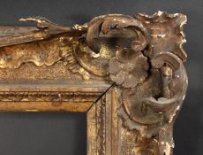 An English 18th Century Carved Frame with Pierced Corners. 28