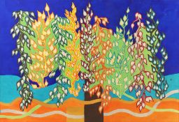 20th Century European School. Untitled, Watercolour, Signed 'MI' and dated 69, 15.75