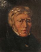 19th Century French School. Portrait of a Gentleman, Oil on Canvas, Inscribed Verso. 18