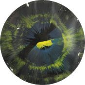 Damien Hirst (b.1965). A Spin Painting, Acrylic on Card, Stamped, Inscribed 'Science, this paper