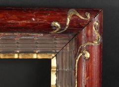 A Stained and Painted Art Nouveau Frame, 21.5