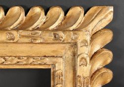 An Early 20th Century Carved Wood Frame with a Heavy Knulled Edge. 30
