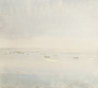 Robert Sargent Austin (1895-1973). Boats at Burnham Overy Staithe, Watercolour, Signed. 9