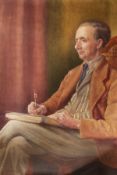 S.E. Sadler. A Portrait of an Academic or an Author, Signed and Dated '1934, Unframed. 28