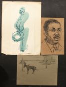 Hyman Segal (1914-2004). A Collection of Three Sketches, Unframed. 10