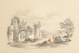 19th Century European School. A Set of Seven Pencil, Chalk and Watercolour Drawings of Rural Scenes,