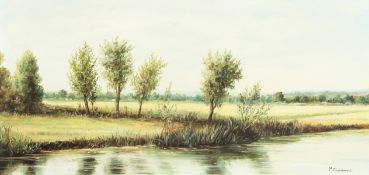 Paul Charbonnier (1865-1953) French. A Pair of French Landscapes, Oil on Board, Signed. Each 8