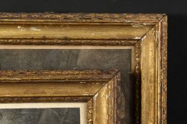 A Pair of Carved Giltwood 18th Century Frames. 8.5