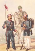 19th Century Continental School. A Scene of Turkish? Soldiers, Watercolour, 10