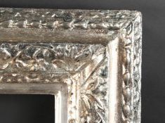 18th Century English School. A Carved Wood Silvered Frame, with Lely Panels, and Later Silvered
