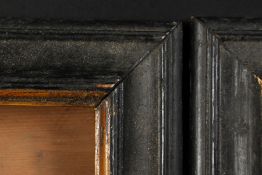 A Set of Four 18th Century Ebonised Frames. 6.5