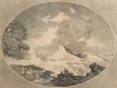 Pouncy After Kitchingman. 'Chase of a Cutter' and 'Dissolution of a Cutter', A Pair of Engravings,