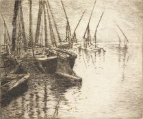 A Collection of Seven Banello Etchings, Signed and Inscribed in Pencil, 7