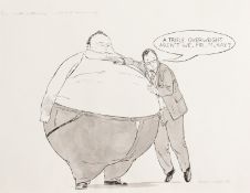 Patrick Wright (b.1945). 'A Trifle Overweight aren't we Mr McKay', Pen & Watercolour, signed. 10