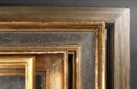 An Ebonised Frame with Gilt Heightened Corners, 33