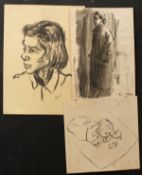Hyman Segal (1914-2004). A Collection of Three Sketches, Unframed. 11