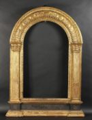 A Fine Quality 18th Century Arch Top Tabernacle Frame, Bearing Script. 29.5