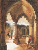 19th Century English School. A Classical Man and Maiden on a Winged Horse, along with a further