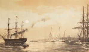 A Collection of Three 19th Century Lithographs of Marine Scenes, 7