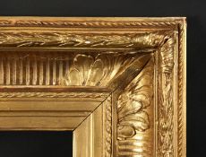 A Pair of 19th Century Gilt Composition Frames with Acanthus Corners. 16
