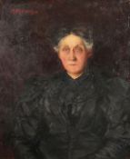 M.H. Clemend (19th Century). Portrait of an Elder Lady, Oil on Canvas, Signed and Dated '1894. 30
