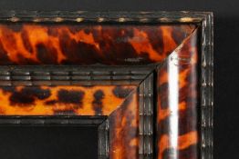 A 19th Century Dutch Tortoiseshell Frame with Ripple Edges. 8.75