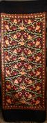 A GOOD 20TH CENTURY ASIAN / EASTERN EMBROIDERED TEXTILE / SHAWL.