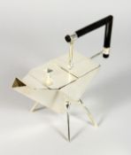 A CHRISTOPHER DRESSER DESIGN TEAPOT.