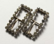 A PAIR OF PASTE BUCKLES.